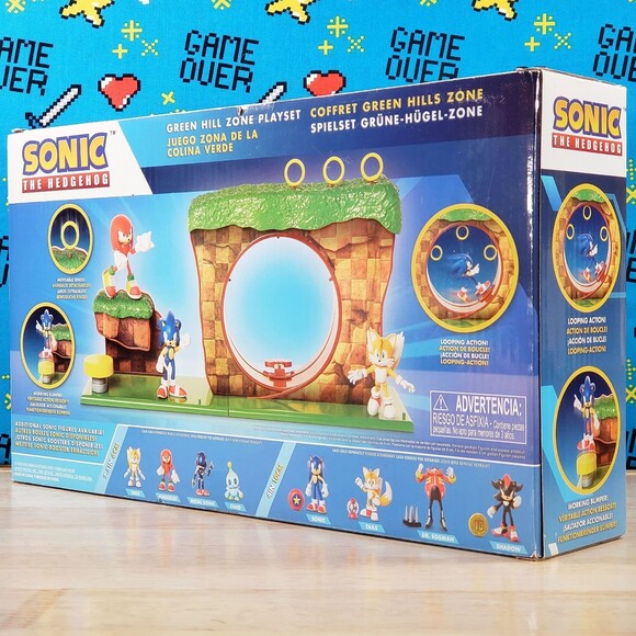 Sonic The Hedgehog GREEN HILL ZONE 10 Piece GO SEGA 2020 Playset Jakks Pacific - Picture 3 of 10